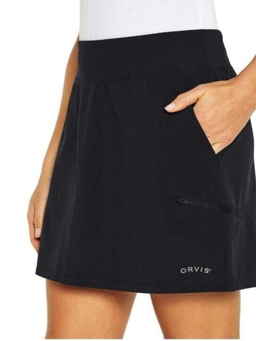 Orvis Quick Dry Midnight Black Skort Medum